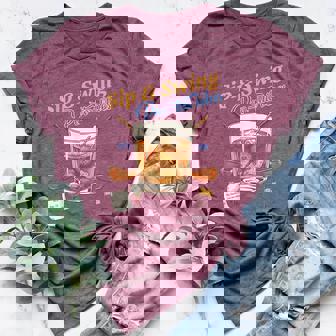 Sip & Swing Partini Vibes Golf Retirement Tee For Men Women Women's Heather T-Shirt | Mazezy