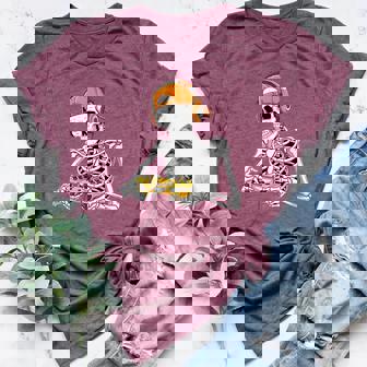 Skeleton Gamer Skull Controller Headset Gaming Women's Heather T-Shirt | Mazezy