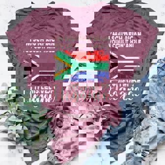 South Africa Flag Elegant South African Boyfriend Girlfriend Tank Top Women's Heather T-Shirt | Mazezy