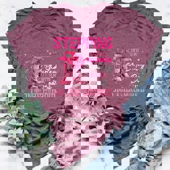 Stepping Into My December Birthday Cowgirl Boots On Ground Women's Heather T-Shirt | Mazezy