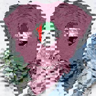 UAE United Arab Emirates Flag Ripped Chest Torn Effect Women's Heather T-Shirt | Mazezy