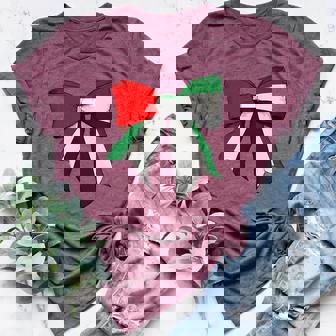 United Arab Emirates Emirati UAE Flag Girl Coquette Bow Women's Heather T-Shirt | Mazezy