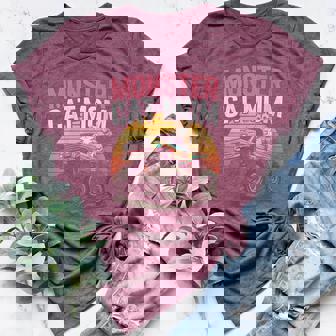 Vintage Feline Monster CAT MOM Like Normal Mama But Wheelie Women's Heather T-Shirt | Mazezy