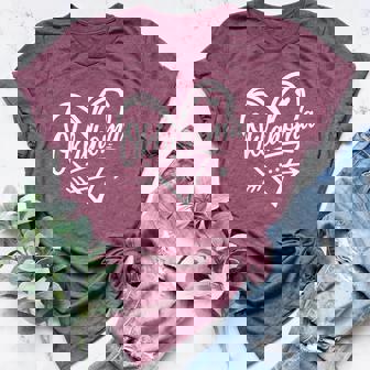 Vintage Oklahoma Heart Arrow For Men Women Kid Women's Heather T-Shirt | Mazezy