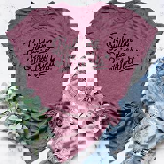 Building Bridges With Words Speech Therapy Women Women's Heather T-Shirt | Mazezy