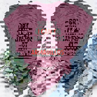 I Can’t Armadillos Joke Sarcastic Humor Insect Lover Women's Heather T-Shirt | Mazezy