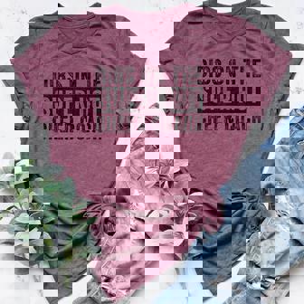 Dibs On The Super Hot Cheer Coach Wife Girlfriend Women's Heather T-Shirt | Mazezy