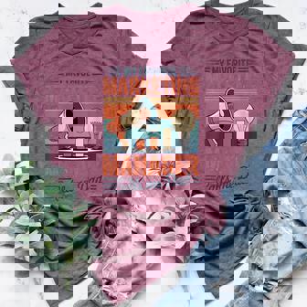 My Favorite Marketing Manager Calls Me Dad Women's Heather T-Shirt | Mazezy