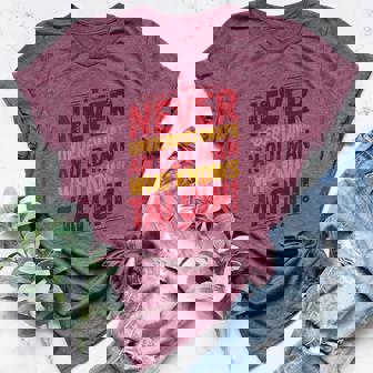 Tai Chi Never Underestimate An Old Man Tai Chi Grandpa Women's Heather T-Shirt | Mazezy