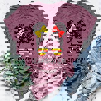 Ugandan Girl Messy Hair Uganda Pride Patriotic Kids Women's Heather T-Shirt | Mazezy