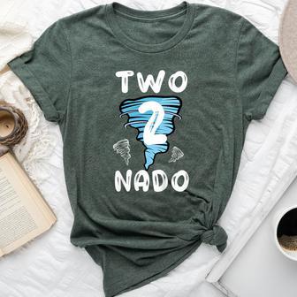 2 Nado Tornado Bday 2Nd Bday Two Nado Boy Girl Bella Canvas T-shirt - Thegiftio UK