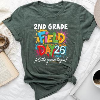 2Nd Grade Field Day 2026 Let The Games Begin Teacher Student Bella Canvas T-shirt - Thegiftio UK