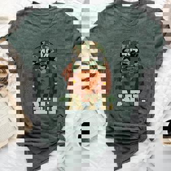 404 Atlanta Native Black Woman Locs Camo Hat Bella Canvas T-shirt - Thegiftio