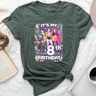 8Th Birthday 8 Year Old Girl Korean Pop Kpop Bday Party Bella Canvas T-shirt - Thegiftio UK