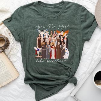 Ain't No Hood Like Sainthood Faith-Based Christian Religious Bella Canvas T-shirt - Thegiftio UK