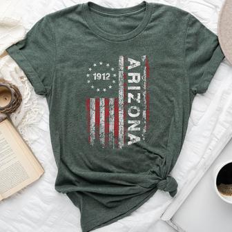 Arizona State Us Flag Vintage For Youth Bella Canvas T-shirt | Mazezy