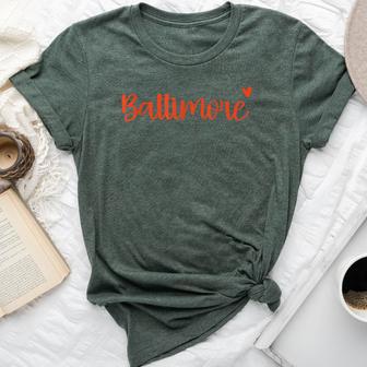 Baltimore Cute Heart Girls Bella Canvas T-shirt - Thegiftio UK
