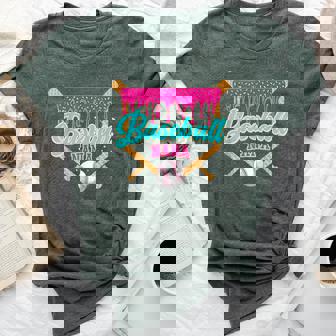 Baseball Nana Ice Cream Drip Softball Player Family Bella Canvas T-shirt | Mazezy