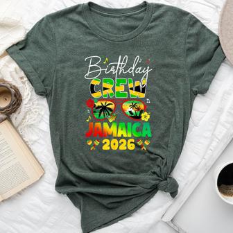 Birthday Crew Jamaica 2026 Birthday Girl Party Matching Bella Canvas T-shirt | Mazezy