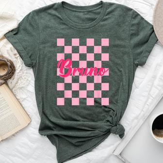 Bruno First Name I Love Bruno Boy Groovy 80'S Vintage Bella Canvas T-shirt - Thegiftio UK