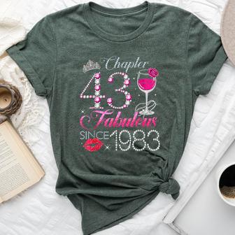 Chapter 43 Fabulous Since 1983 43Rd Birthday Queen Diamond Bella Canvas T-shirt - Thegiftio UK