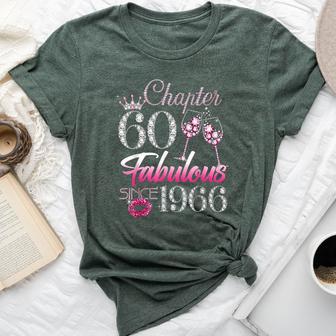 Chapter 60 Fabulous Since 1966 60Th Birthday Ladies Women Bella Canvas T-shirt - Thegiftio UK