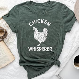 Chicken Whisperer Chicken Lover Chicken Quote Bella Canvas T-shirt - Thegiftio UK