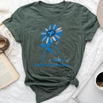 Child Abuse Prevention Sunflower Child Abuse Awareness Bella Canvas T-shirt - Thegiftio