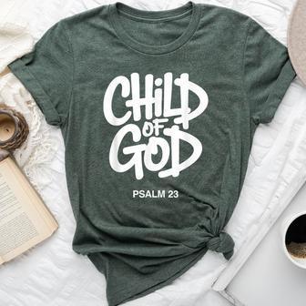 Christian Child Of God Psalm 23 Bella Canvas T-shirt - Thegiftio UK