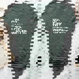 Christian God Family Wrestling Faith Family Wrestling Bella Canvas T-shirt - Thegiftio