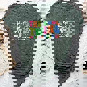 Cool Twins Just Showed Up Spirit Week Groovy Twin Day Twins Bella Canvas T-shirt - Thegiftio