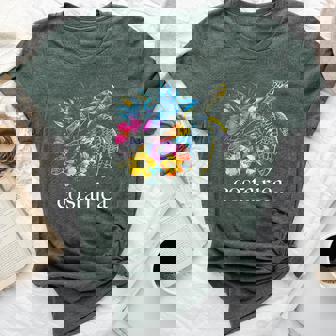 Costa Rica Sea Turtle Flowers Diving Surfer Souvenir Bella Canvas T-shirt - Thegiftio