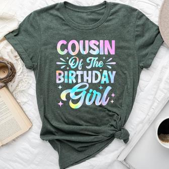 Cousin Of The Birthday Girl Tie Dye Party Family Bella Canvas T-shirt - Thegiftio UK