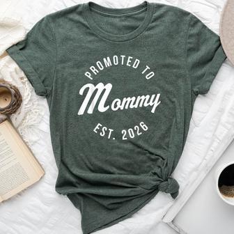 Cute 1St Time Mom Est 2026 New Mom New First Bella Canvas T-shirt - Thegiftio