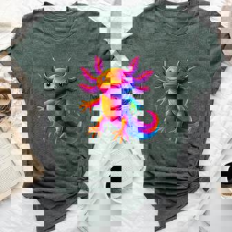 Cute Axolotl Anime Colorful Boy Girls Bella Canvas T-shirt - Thegiftio