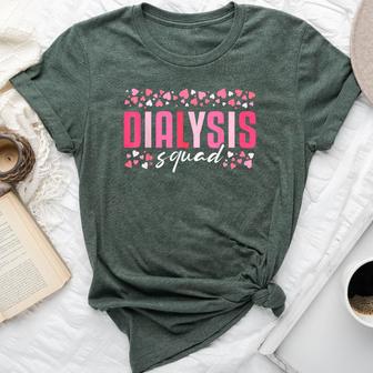Cute Dialysis Squad Dialysis Nurse Technician Heart Bella Canvas T-shirt - Thegiftio UK