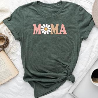 Dad Mama Daisy Wild Flower Bloom One 1St Birthday Wild One Bella Canvas T-shirt - Thegiftio UK