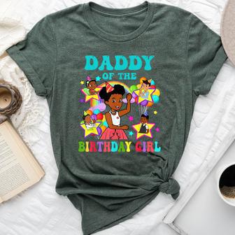 Daddy Of Birthday Girl Gracie Pink Doll Family Decorations Bella Canvas T-shirt - Thegiftio UK
