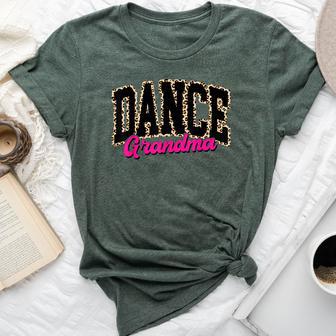 Dance Grandma Leopard Dancing Life Girls Dancer Bella Canvas T-shirt | Mazezy