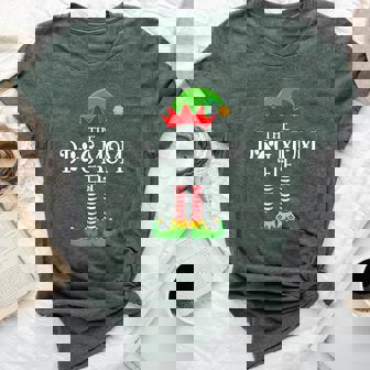 Dog Mom Elf Christmas Family Matching Love Elf Xmas Bella Canvas T-shirt | Mazezy