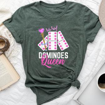 Dominoes Queen Domino Player Dominoes Lover Bella Canvas T-shirt - Thegiftio UK