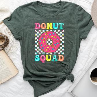 Donut Squad Groovy Donut Lover Birthday Party Girls Bella Canvas T-shirt - Thegiftio UK