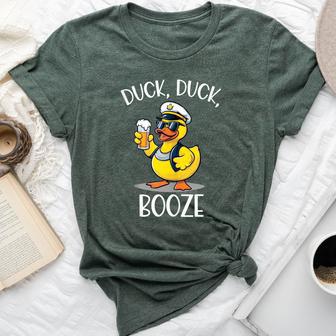 Duck Duck Booze Cruise Rubber Duck Beer Drink Package Bella Canvas T-shirt - Thegiftio UK