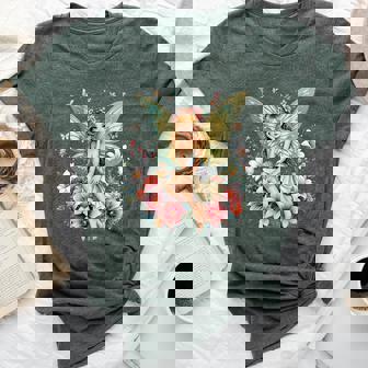 Enchanted Summer Flower Fairy Fantasy Mystical Butterflies Bella Canvas T-shirt - Thegiftio