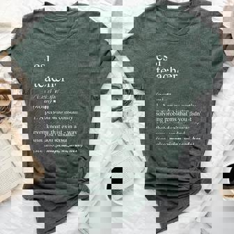 Esl Teacher Dictionary Definition Women Bella Canvas T-shirt - Thegiftio