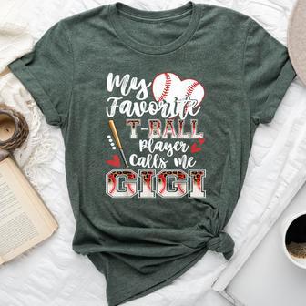 My Favorite T-Ball Player Calls Me Gigi Family Matching Bella Canvas T-shirt - Thegiftio UK