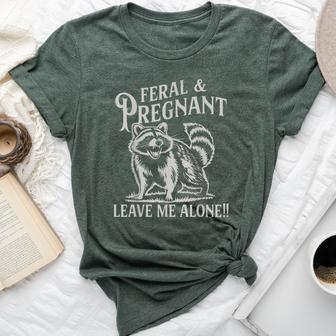 Feral And Pregnant Racoon Pregnancy Mom To Be 2026 Mom Bella Canvas T-shirt - Thegiftio