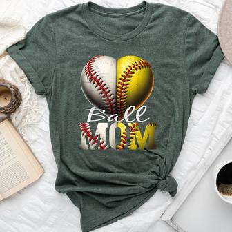 Ball Mom Softball & Baseball Baseball Softball Bella Canvas T-shirt - Thegiftio UK