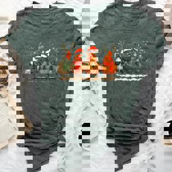 Chicken Christmas Lights Farm Animal Cute Xmas Holiday Bella Canvas T-shirt | Mazezy