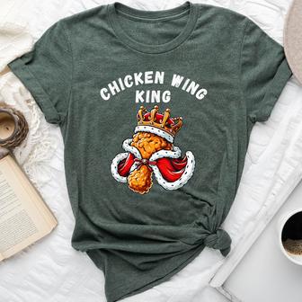 Chicken Wing King Bbq Chicken Wing Graphic Bella Canvas T-shirt - Thegiftio UK